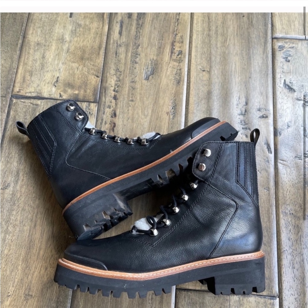Marc fisher izzie boots 6.5 black leather